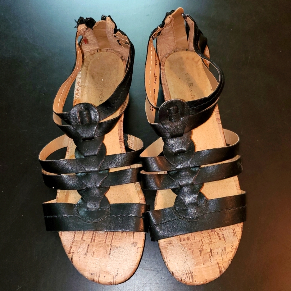 G.H. Bass & co black sandels
